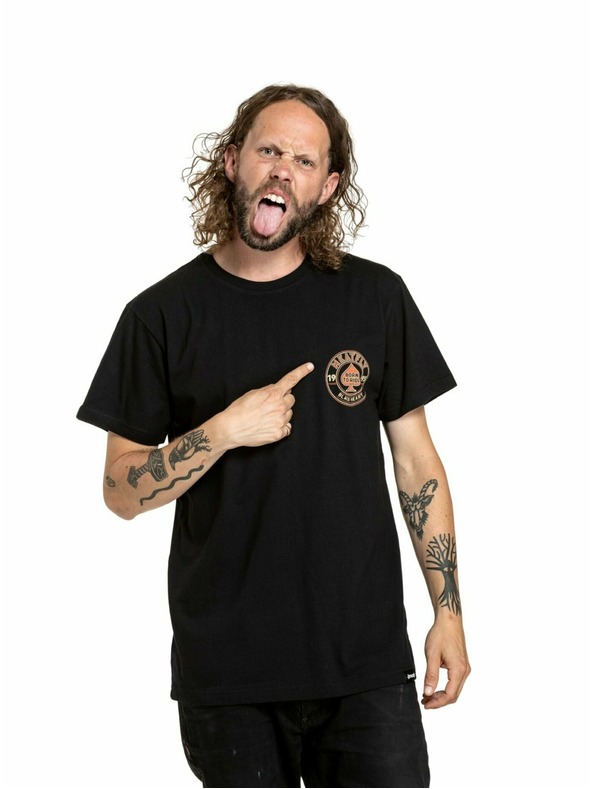 Meatfly Meatfly мъжка тениска Born To Ride Black | Черна | Размер