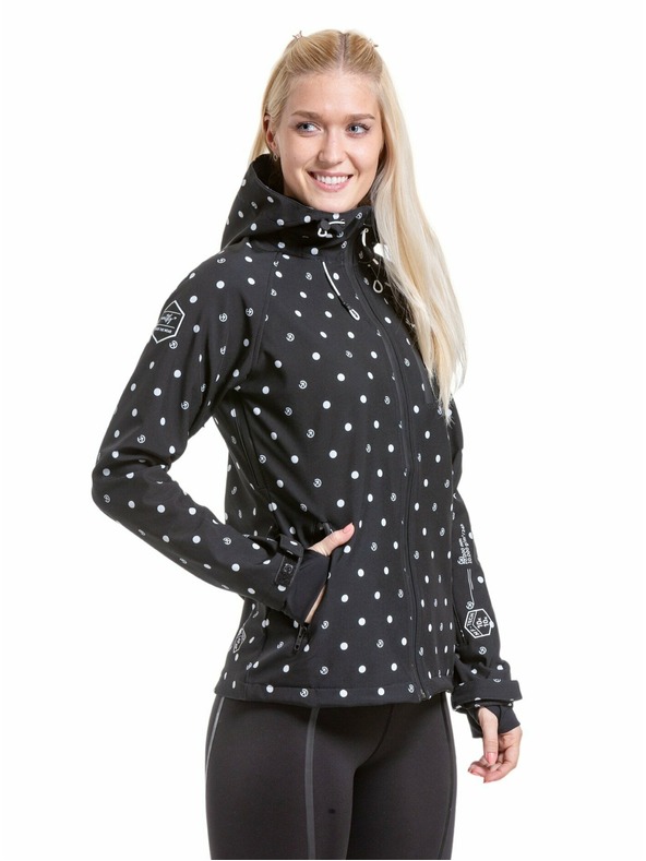 Meatfly Meatfly дамска softshell жилетка Zaja Dots Black | Черна | Размер