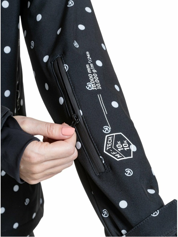 Meatfly Meatfly дамска softshell жилетка Zaja Dots Black | Черна | Размер