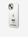 Karl Lagerfeld Karl Lagerfeld Choupette Лого Заден калъф за iPhone 14 Plus Прозрачен
