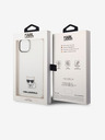 Karl Lagerfeld Karl Lagerfeld Choupette Лого Заден калъф за iPhone 14 Plus Прозрачен