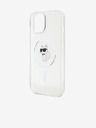 Karl Lagerfeld Karl Lagerfeld IML Choupette MagSafe Заден Калъф за iPhone 15 Прозрачен