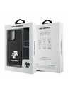 Karl Lagerfeld Karl Lagerfeld Saffiano Кръстосан Ремък Метален Karl and Choupette Заден Калъф за iPhone 16 Black