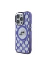 Karl Lagerfeld Karl Lagerfeld IML Монограм K&CH Глави MagSafe Заден Калъф за iPhone 16 Pro Max Лилав