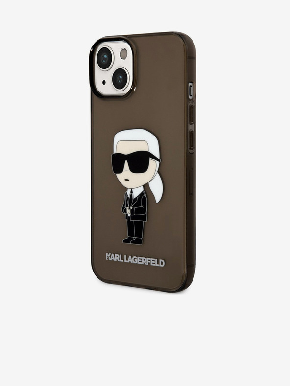Karl Lagerfeld Karl Lagerfeld IML Иконичен NFT Заден Калъф за iPhone 14 Plus Black