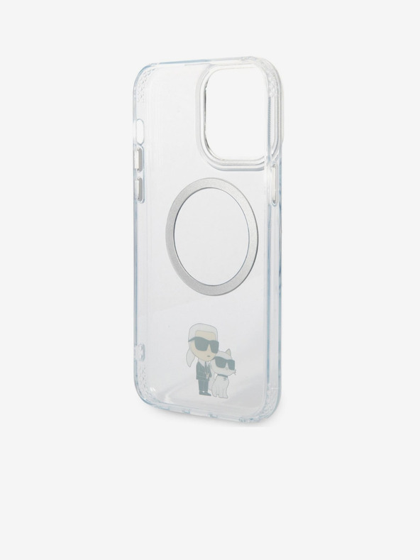 Karl Lagerfeld IML Karl and Choupette NFT MagSafe Заден Калъф за iPhone 13 Pro Max Прозрачен Karl Lagerfeld