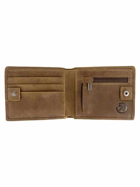 Meatfly Meatfly кожен портфейл Eliot Premium Oak | Кафяв | Размер