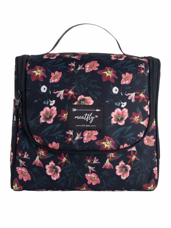 Meatfly Meatfly тоалетна чанта Cara Hibiscus | Черна | Размер