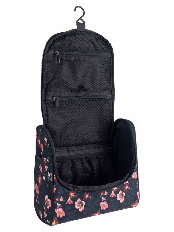 Meatfly Meatfly тоалетна чанта Cara Hibiscus | Черна | Размер