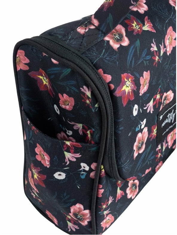Meatfly Meatfly тоалетна чанта Cara Hibiscus | Черна | Размер