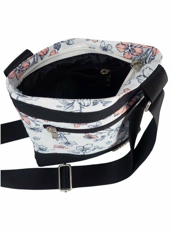 Meatfly Meatfly дамска чанта Dixie Blossom White | Бяла | Обем 0,4 L