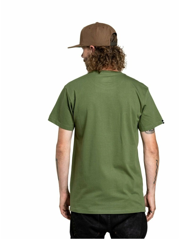 Meatfly Meatfly мъжка тениска Joe Olive | Зелена | Размер S | 100% памук