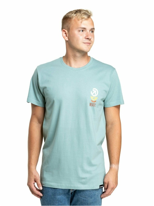 Meatfly Meatfly мъжка тениска Phase Dusty Mint | Синя | Размер