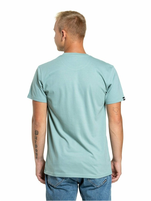 Meatfly Meatfly мъжка тениска Dais Dusty Mint | Синя | Размер