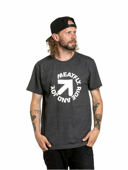 Meatfly Meatfly мъжка тениска Arrow Charcoal Heather | Сива | Размер