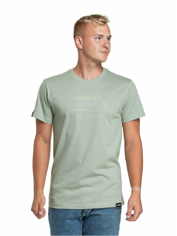 Meatfly Meatfly мъжка тениска Sign Mossy Green | Зелена | Размер