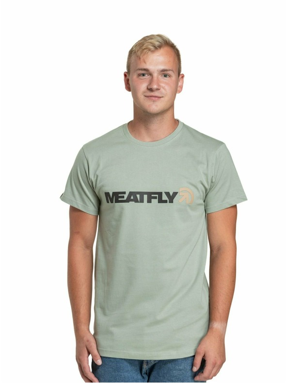 Meatfly Meatfly мъжка тениска Logex Mossy Green | Зелена | Размер S | 100% памук