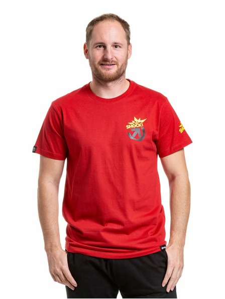 Meatfly Meatfly мъжка тениска Big Shock Teamup Тъмно червено | Червена | Размер