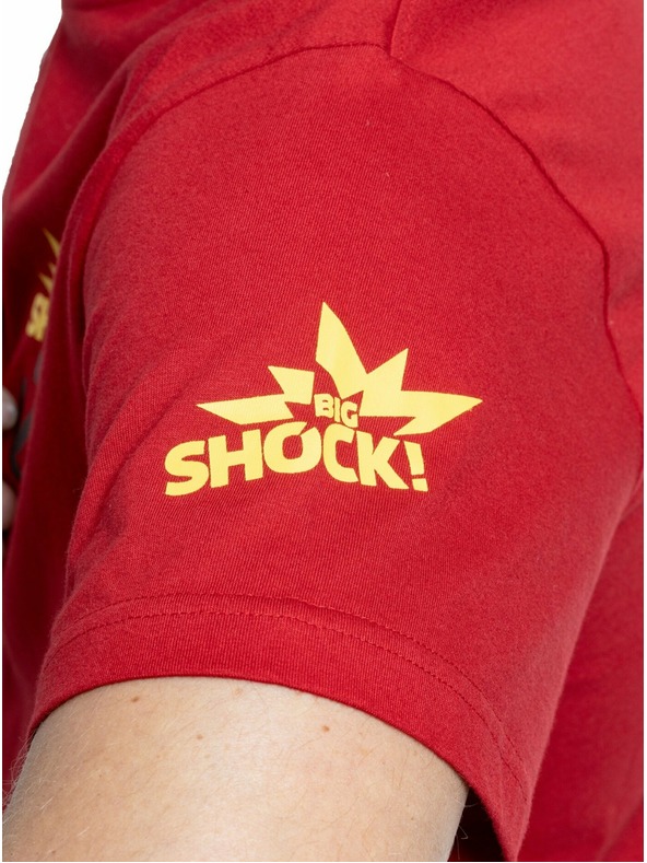 Meatfly Meatfly мъжка тениска Big Shock Teamup Тъмно червено | Червена | Размер