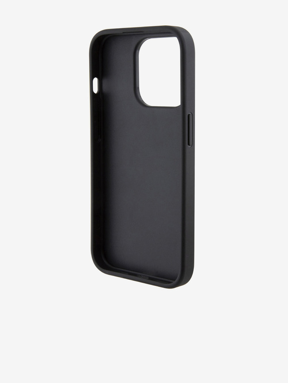 Karl Lagerfeld PU Стеган Десен Заден Калъф за iPhone 15 Pro Max Черен Karl Lagerfeld