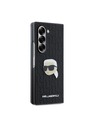 Karl Lagerfeld Karl Lagerfeld PU Сафиано Монограм Karl Head Заден Калъф за Samsung Galaxy Z Fold 6 Черен