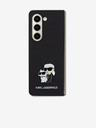 Karl Lagerfeld Karl Lagerfeld PU Сафиано Karl and Choupette NFT Заден Калъф за Samsung Galaxy Z Fold 5 Черен