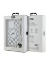 Karl Lagerfeld Karl Lagerfeld IML Монограм Crossbody K&CH Heads MagSafe Заден Калъф за iPhone 14 Pro Max Прозрачен