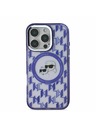 Karl Lagerfeld Karl Lagerfeld IML Монограм K&CH Heads MagSafe Заден Калъф за iPhone 16 Pro Лилав