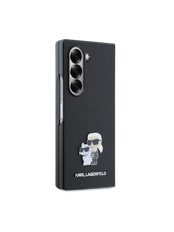 Karl Lagerfeld Karl Lagerfeld PU Saffiano Karl and Choupette Заден Калъф за Samsung Galaxy Z Fold 6 Черен