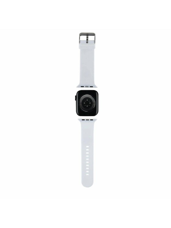 Karl Lagerfeld Karl Lagerfeld Karl and Choupette Глава NFT Каишка за Apple Watch 38/40/41 Бяла