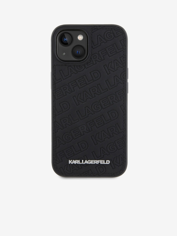Karl Lagerfeld PU Quilted Pattern Заден Калъф за iPhone 15 Black Karl Lagerfeld