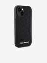 Karl Lagerfeld PU Quilted Pattern Заден Калъф за iPhone 15 Black Karl Lagerfeld