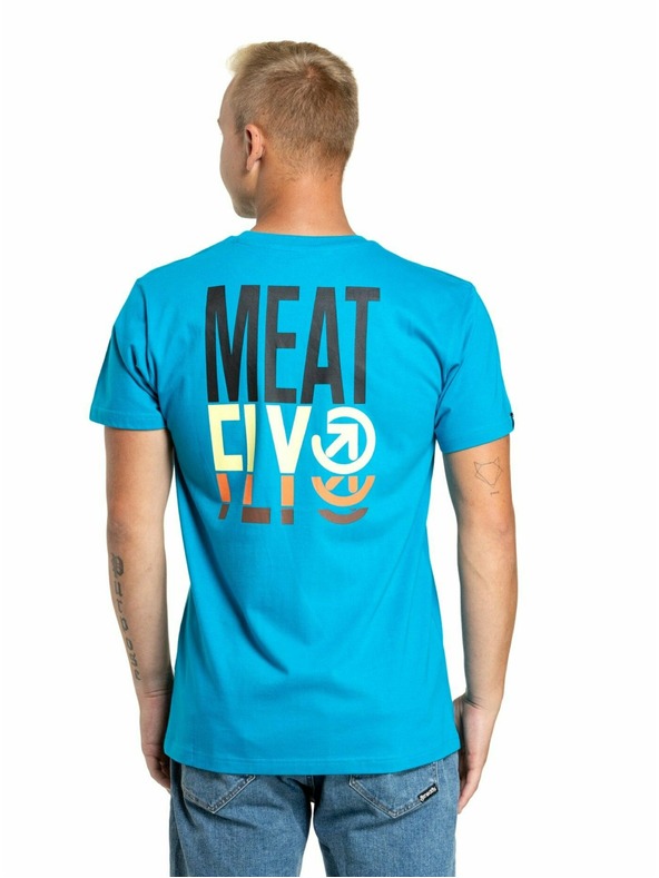 Meatfly Meatfly мъжка тениска Phase Ocean Blue | Синьо | Размер
