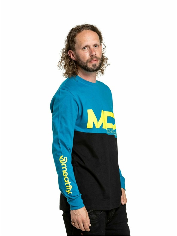 Meatfly Meatfly мъжка тениска с дълъг ръкав Judgement Funky Blue Racing | Синьо | Размер