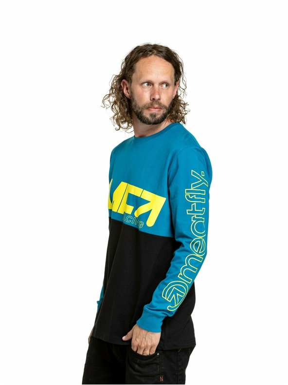 Meatfly Meatfly мъжка тениска с дълъг ръкав Judgement Funky Blue Racing | Синьо | Размер