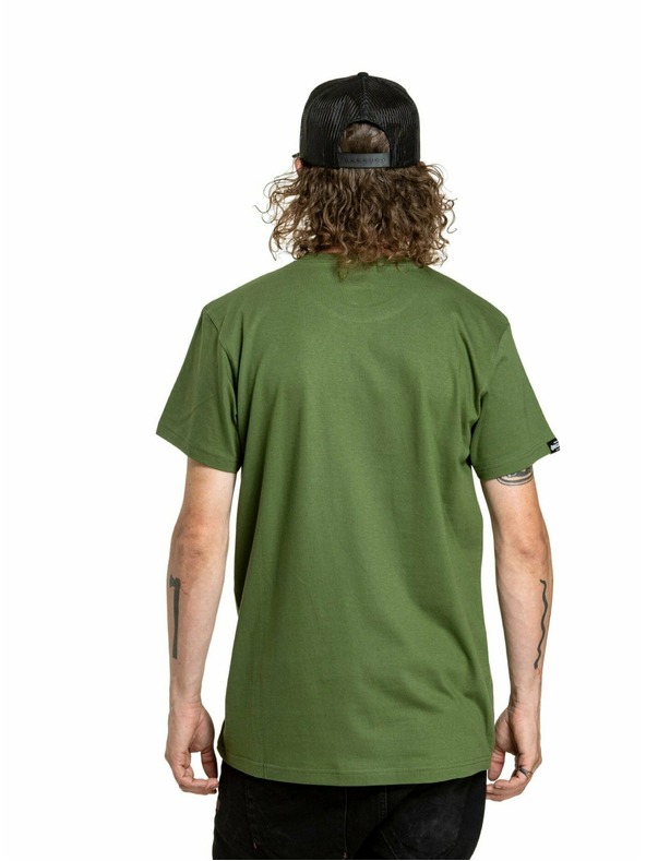 Meatfly Meatfly мъжка тениска Revital Маслинено Зелено | Зелено | Размер
