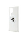 Karl Lagerfeld Karl Lagerfeld IML Блестящ Karl and Choupette MagSafe Заден Калъф за Samsung Galaxy S24 Ultra Прозрачен