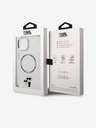 Karl Lagerfeld Karl Lagerfeld IML Karl and Choupette NFT MagSafe Заден Калъф за iPhone 14 Прозрачен