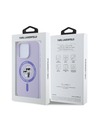 Karl Lagerfeld Karl Lagerfeld Течен Силиконов Karl and Choupette MagSafe Заден Калъф за iPhone 16 Pro Лилав