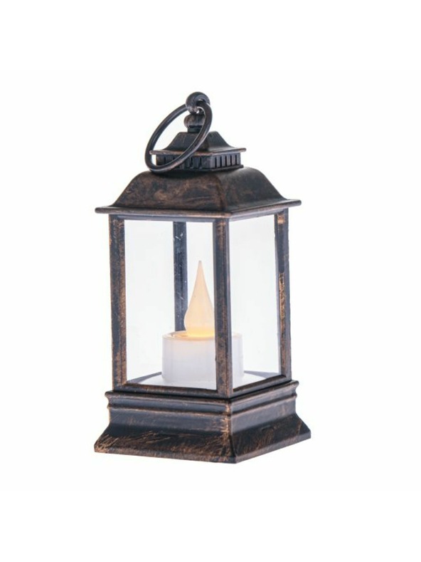 Casa de Engel Пластмасов фенер с LED свещ, 0/240