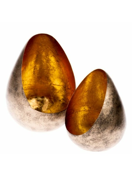 Casa de Engel Метален свещник - комплект от 2 броя, 1/8