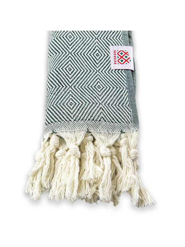 Balkanova Комплект памучни кърпи и хавлии Portokala XII - изумрудено зелено