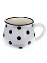 Casa de Engel Керамична чаша, бяла с черни точки, 75мл, 24/144