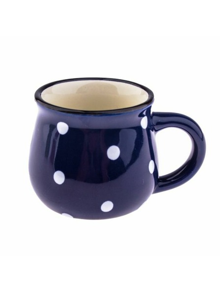 Casa de Engel Керамична чаша, тъмносиня с точки, 75мл, 24/144