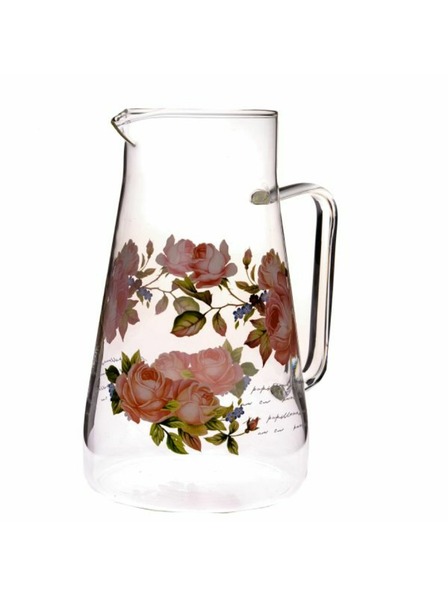 Casa de Engel Стъклена кана - роза, 1450 мл, 1/24