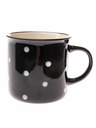Casa de Engel Керамична чаша - черна с точки, 350мл Casa de Engel