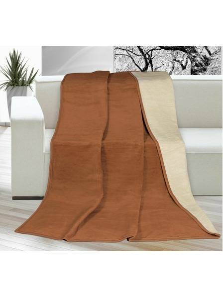Bellatex Едноцветно одеяло 150x200cm кафяво/бежово