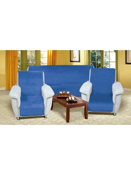 Bellatex Покривало за диван Micro 3+1+1 синьо