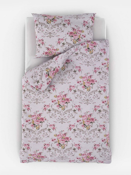 Kvalitex Френско памучно спално бельо PROVENCE COLLECTION 220x200, 70x90cm CLER розово