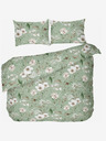 Kvalitex Френско памучно спално бельо DELUX 200x200, 70x90cm MAGNOLIA зелено